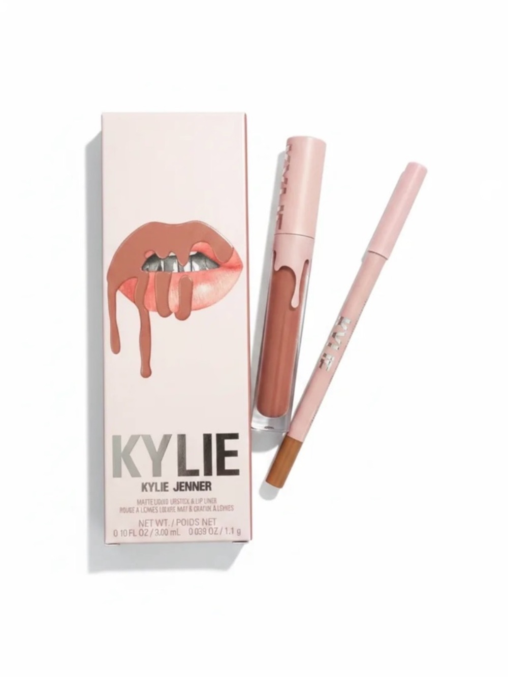 Kylie Matte Liquid Lipstick & Lip Liner Set - Nude Pink